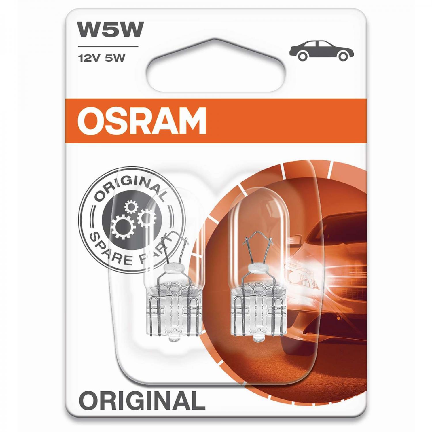 T10 W5W / 12V 5W Osram 2-pack