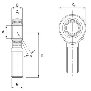 SAKAC 25 M (M24x2 Högergänga) Länkhuvud Codex