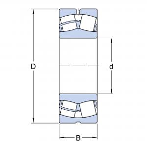 22210 E Sfäriskt Rullager SKF