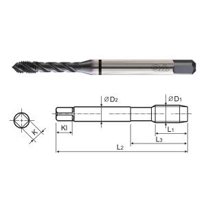 M14 Gängtapp Spiral Prime HSS-PM X-Coating