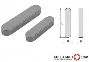 12x8x50 Plattkil Typ A DIN 6885A