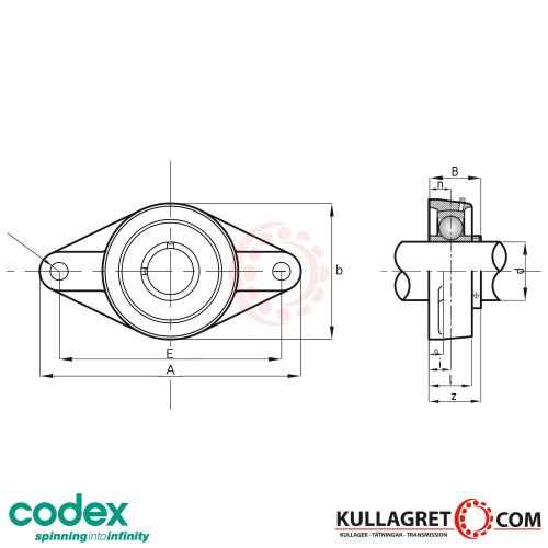 UCFL 204 Lagerenhet CODEX