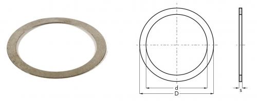 65x85x1,0 Shims DIN 988