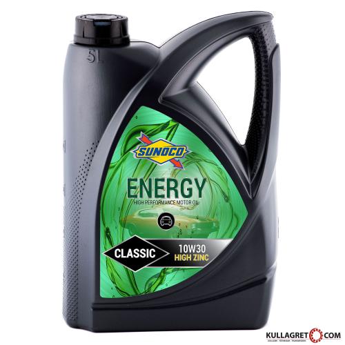 Sunoco 10W-30 Energy Classic ZINK Motorolja 5 L