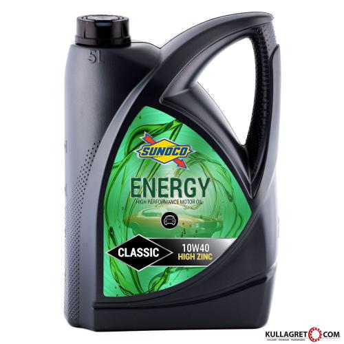 Sunoco 10W-40 Energy Classic ZINK Motorolja 5 L