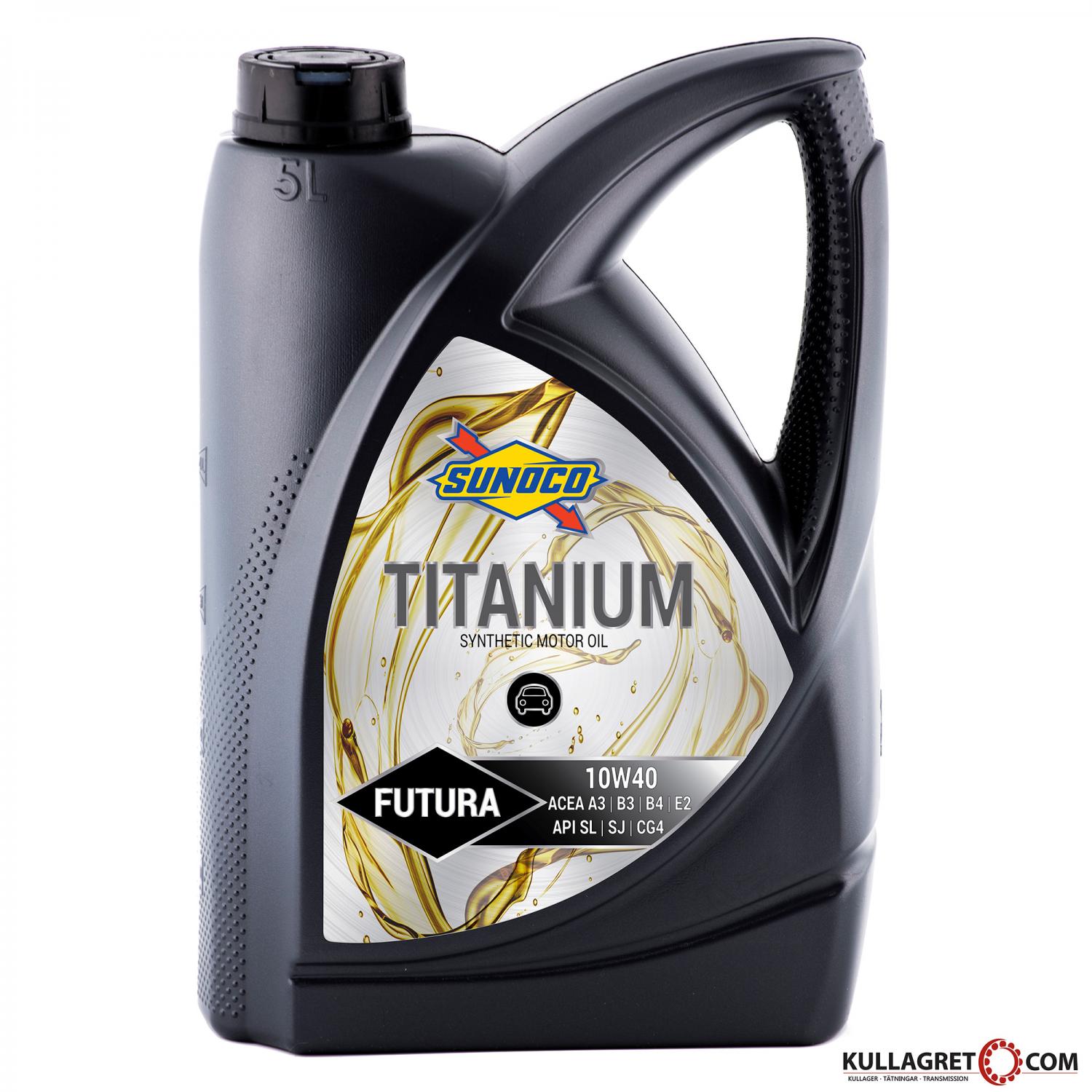 SUNOCO 10W-40 Titanium FUTURA Motorolja 5L