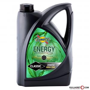 Sunoco 20W-50 Energy Classic ZINK Motorolja 5 L