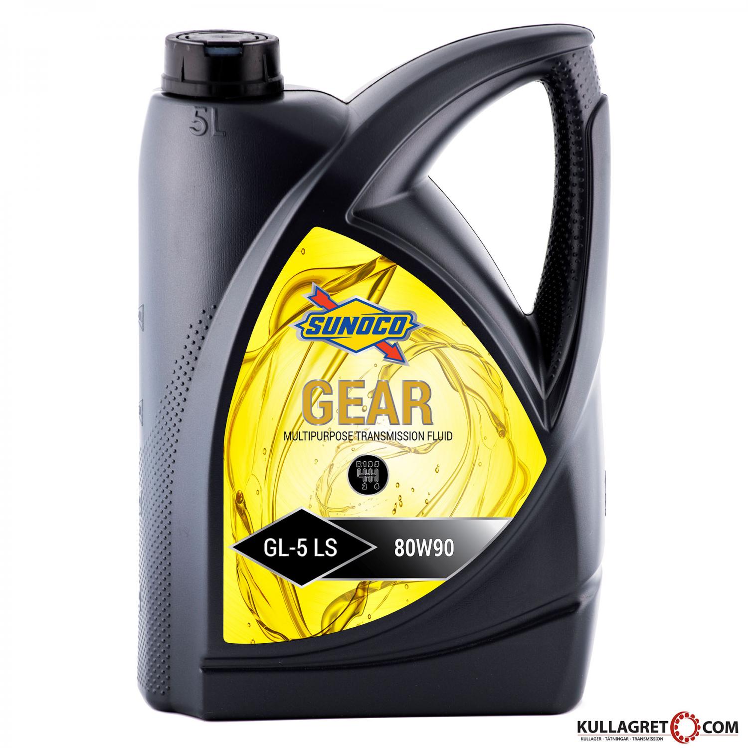 Sunoco 80W-90 Gear GL-5 LS Växellådsolja 5Liter