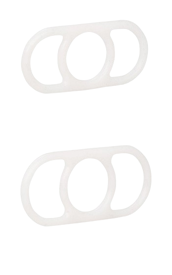 2-pack silikonringar med flera valmöjligheter för tajthet.