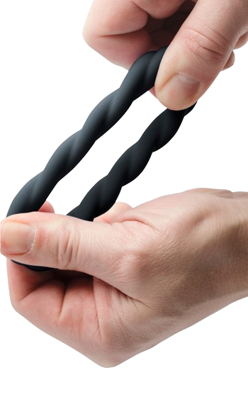 Mjuk och töjbar penisring, med stimulerande struktur.