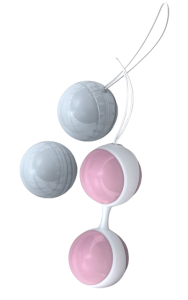 Knipkulor från välkända LELO. Av mjukt silikon med lös kula inuti.