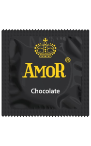 kondom med smak av choklad från märket amor