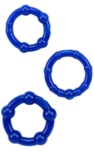 3-pack potensringar med stimulerande kulor.