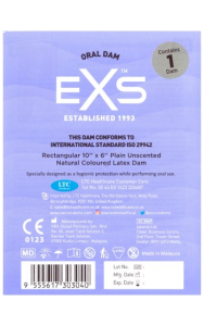 slicklapp för säker oralsex med en kvinna