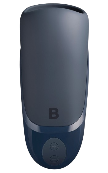 Onaniapparat med kraftfull vibrator och en insida formad som en gom.