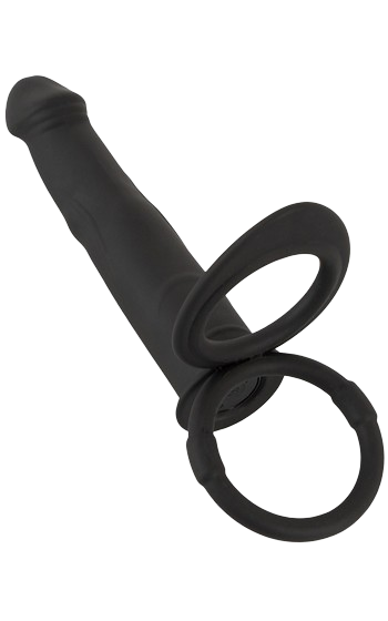 Vibrerande extrapenis av silikon, med fjärrkontroll.