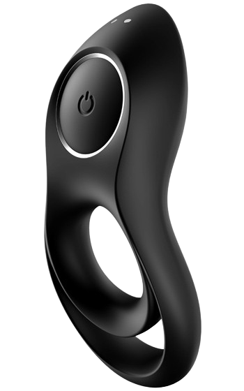 Vibrerande dubbelring med mycket kraft. Av mjuk silikon.