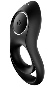 Vibrerande dubbelring med mycket kraft. Av mjuk silikon.