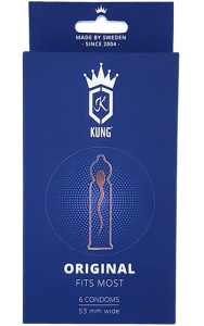Kondom i normalstorlek från svenska märket Kung