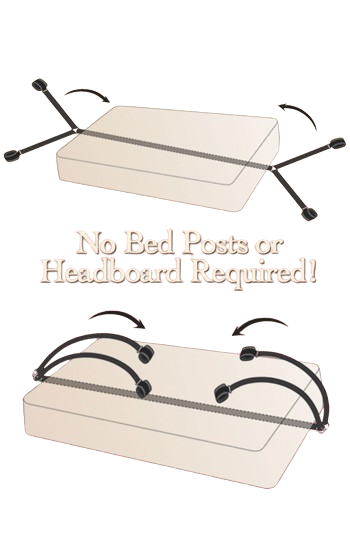 Sängfängsel för händer och fötter, passar alla sängar. produktbild delar