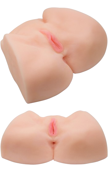 Realistisk underdel två ingångar, i naturlig storlek.