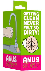 Tvål formad som en analöppning