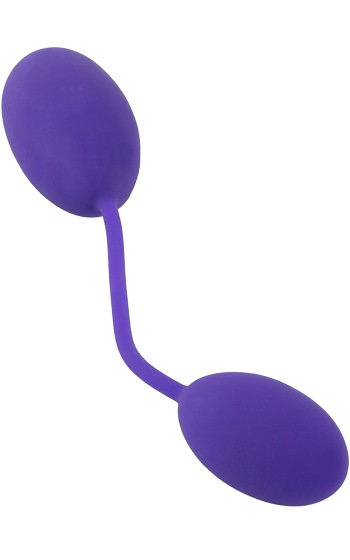 Knipkulor av silikon för vagina och rumpa, med roterande innerkulor.