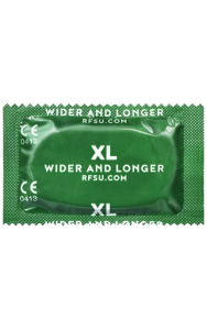 Grande XL representerar den största och mest rymliga kondomvarianten i RFSU:s utbud