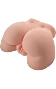 Naturtrogen bakdel med vibrator och två kanaler.