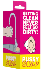 Den bäst doftande vaginan, tvål i form av det kvinnliga könet i kartong