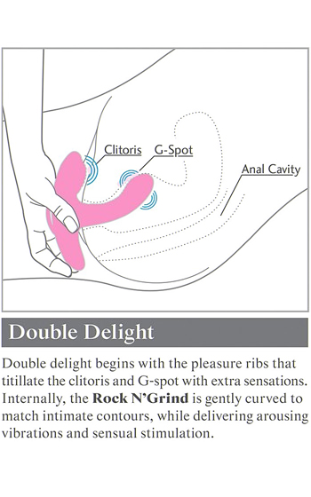 Lyxig vibrator för klitoris och g-punkten, fjärrstyrd. illustrering