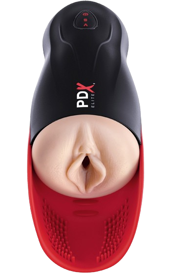 Masturbator som vibrerar, suger och stimulerar pungen.