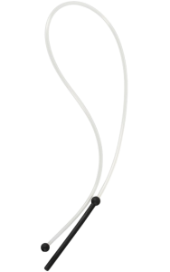 Dilator med slang för mannens urinrör.