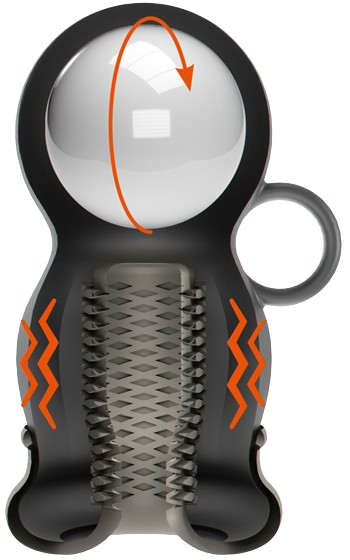 Masturbator med otroligt kraftfull skakfunktion.