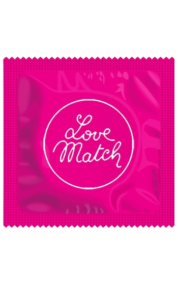 kondom med ribbor och prickar från love match