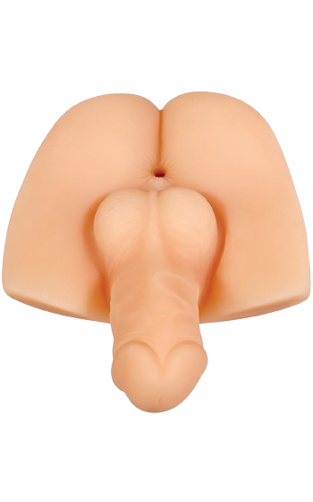 Mjuk bakdel med snopp, skönt strukturerad kanal.