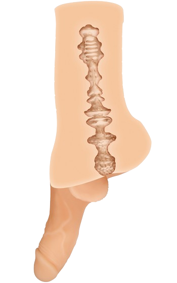 Mjuk bakdel med snopp, skönt strukturerad kanal.