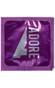kondom från adore, ribbad för extra njutning