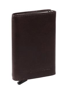 mörkbrun plånbok i läder av modellen lancaster från varumärket the chesterfield brand