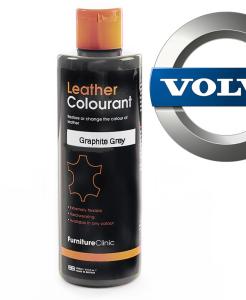 flaska innehållande 250 ml läderfärg till volvo, furniture clinic leather colourant