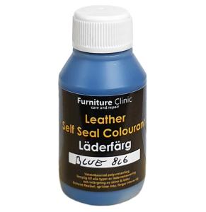 flaska innehållande 50 ml självförseglande läderfärg, furniture clinic self seal colourant