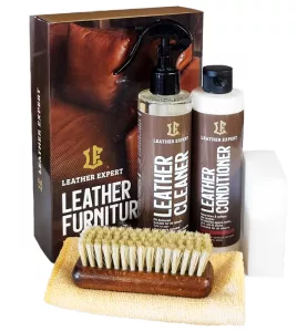 Lädervårdskit för Möbler | Leather Expert Furniture Leather Care Kit | 2 x 250 ml
