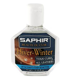 flaska med hiver fläckborttagningsmedel för saltfläckar från varumärket saphir