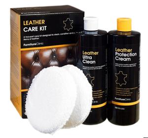 Stort Lädervårdskit | Furniture Clinic Leather Care Kit | 2 x 500 ml