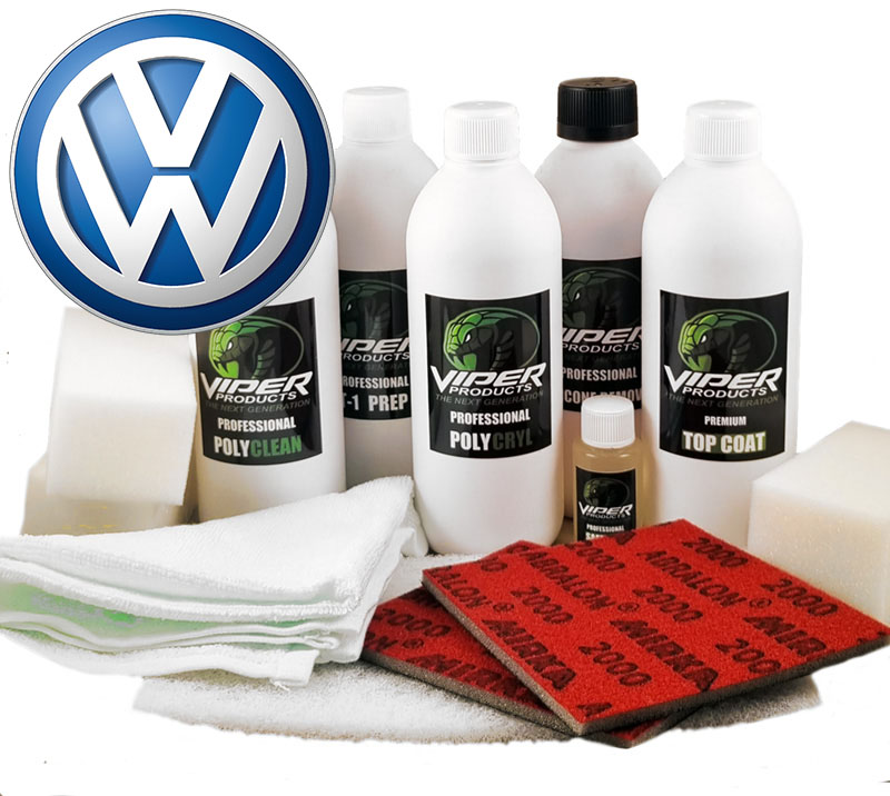 Läder & Vinylfärg till VW | Stort Kit för Infärgning av Läder, Vinyl och Konstläder | Viper Products