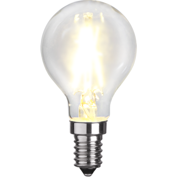 LED-lampa E14 klotlampa Clear, 2W(25W)