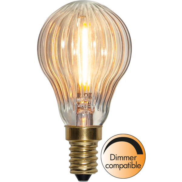 LED-lampa E14 klotlampa Soft Glow, 0.8W dimbar