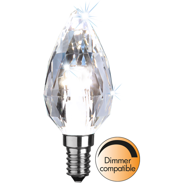 LED-lampa E14 kronljus Diamond, 4W(38W) dimbar