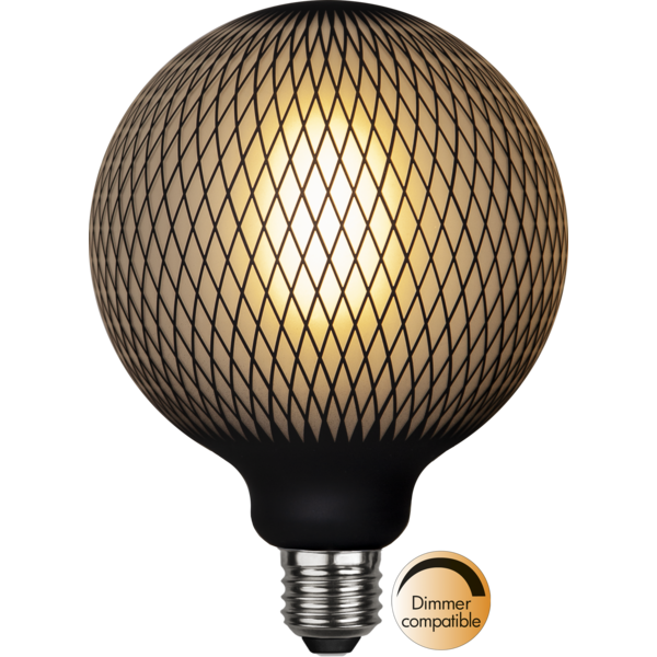 LED-lampa E27 glob Graphic, 4W dimbar