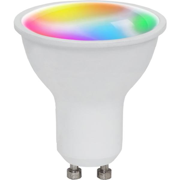 Smart LED-lampa GU10 spot 4,7W(32W) RGB+W